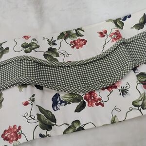 NEW Waverly Orchard Trail Berry Fairfield Layered Valance Cottage Gingham A